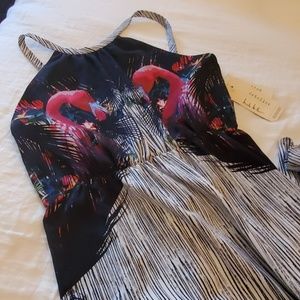 Flirty flamingo maxi dress